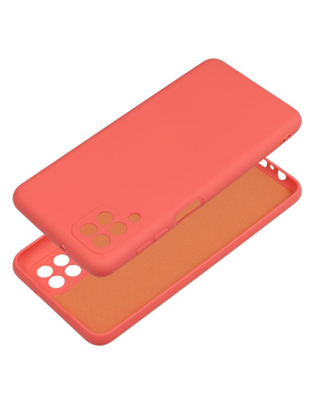 COQUE SILICONE pour SAMSUNG Galaxy A12 pêche