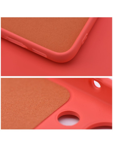 COQUE SILICONE pour SAMSUNG Galaxy A12 pêche