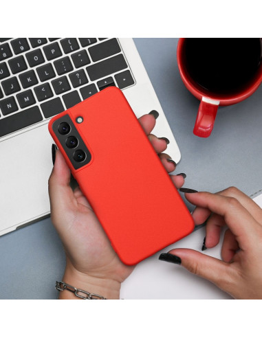 COQUE SILICONE pour SAMSUNG Galaxy A12 pêche