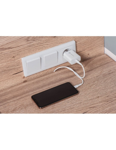 Chargeur secteur Forcell avec câble USB type C et câble type C - 3A 25W avec fonction de charge PD et QC 4.0