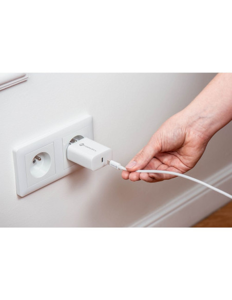Chargeur secteur Forcell avec câble USB type C et câble type C - 3A 25W avec fonction de charge PD et QC 4.0
