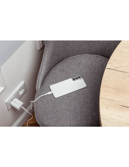Chargeur secteur Forcell avec câble USB type C et câble type C - 3A 25W avec fonction de charge PD et QC 4.0