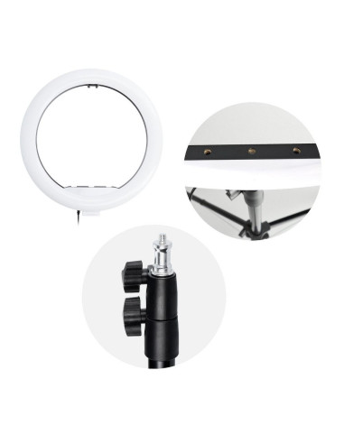Lampe LED Ring Stream RGB 13 pouces avec support pour le telephone + trepied