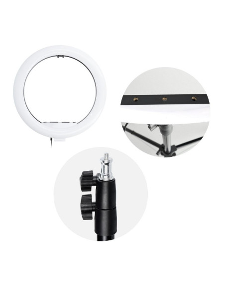 Lampe LED Ring Stream RGB 13 pouces avec support pour le telephone + trepied