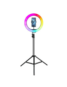 Lampe LED Ring Stream RGB FULL COLOR 12 pouces avec support pour le telephone + trepied