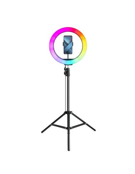 Lampe LED Ring Stream RGB FULL COLOR 12 pouces avec support pour le telephone + trepied