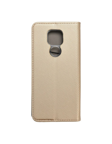 Etui Smart Case book pour MOTOROLA MOTO E7 PLUS / G9 PLAY / G9 or