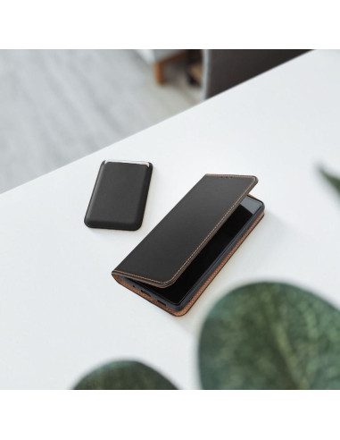 Etui en cuir SMART PRO pour IPHONE 12/12 PRO noir