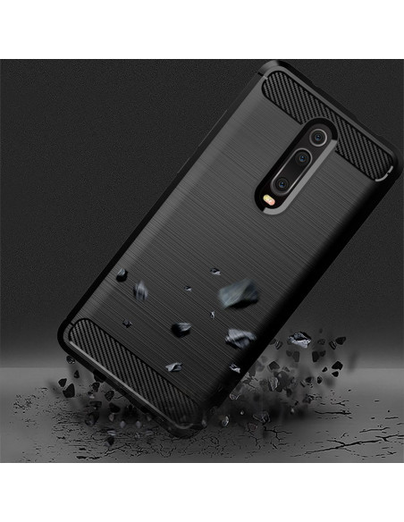 Coque CARBON pour XIAOMI Redmi 9T / Poco M3 noir