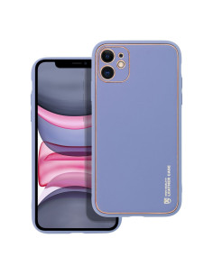 Etui LEATHER Case en cuir pour IPHONE 11 BLEU