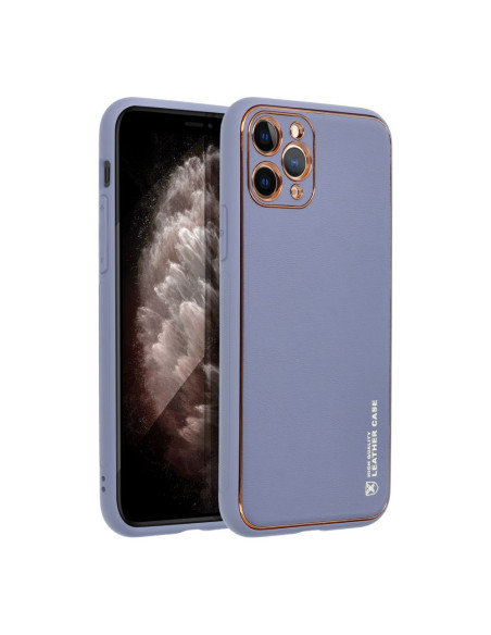 Etui LEATHER Case en cuir pour IPHONE 11 PRO BLEU