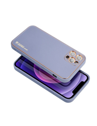 Etui LEATHER Case en cuir pour IPHONE 12 PRO MAX BLEU