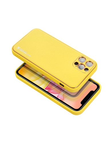 Etui LEATHER Case en cuir pour SAMSUNG Galaxy A52 5G / A52 LTE ( 4G ) / A52S JAUNE