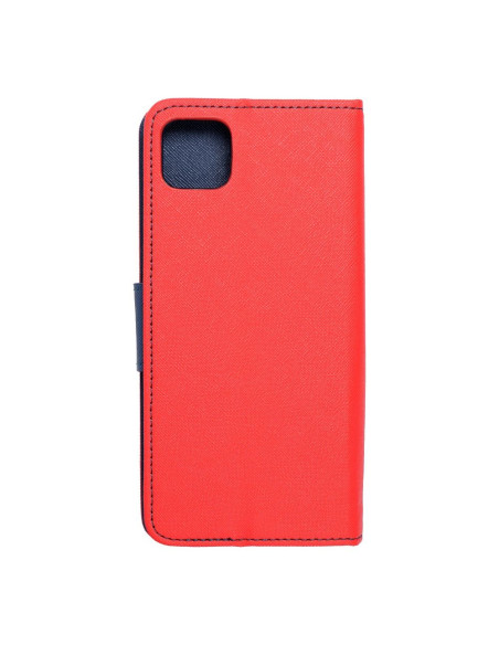 Etui Fancy Book pour SAMSUNG A22 5G rouge/ bleu marine