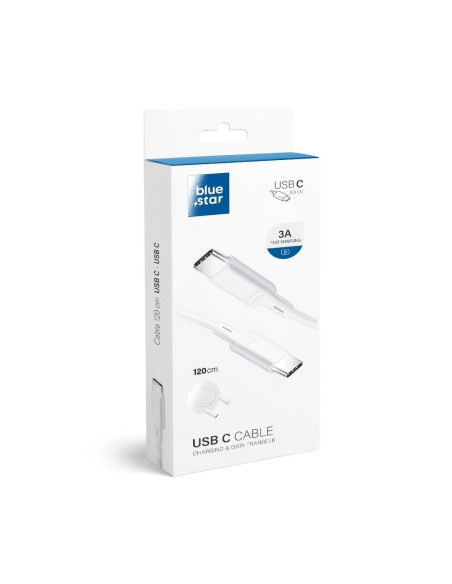 Câble Blue Star avec port USB C/ USB C - 3A ( PD standard)