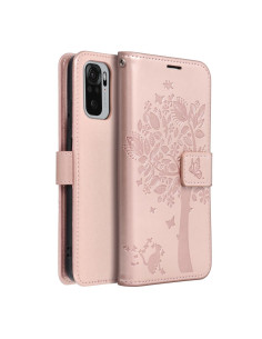 Etui MEZZO Book pour XIAOMI Redmi NOTE 10 / 10S arbre or-rose 2