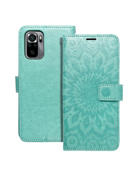 Etui MEZZO Book pour XIAOMI Redmi NOTE 10 / 10S mandala vert