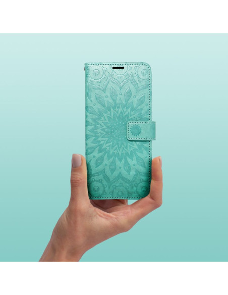Etui MEZZO Book pour XIAOMI Redmi NOTE 10 / 10S mandala vert