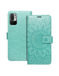 Etui MEZZO Book pour XIAOMI Redmi NOTE 10 5G / Poco M3 Pro / Poco M3 Pro 5G mandala vert