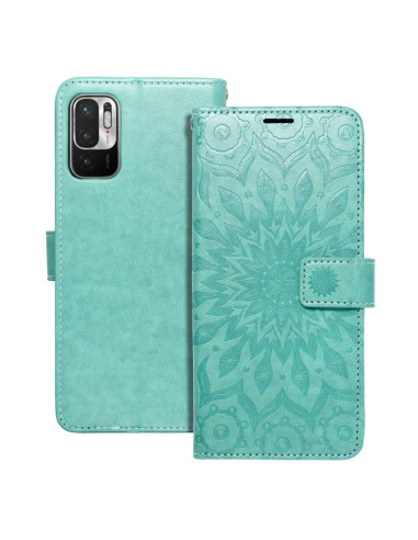 Etui MEZZO Book pour XIAOMI Redmi NOTE 10 5G / Poco M3 Pro / Poco M3 Pro 5G mandala vert