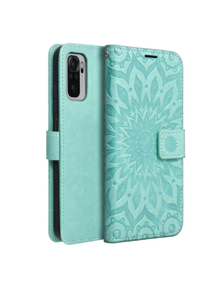 Etui MEZZO Book pour XIAOMI Redmi NOTE 10 5G / Poco M3 Pro / Poco M3 Pro 5G mandala vert