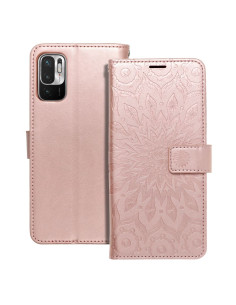 Etui MEZZO Book pour XIAOMI Redmi NOTE 10 5G / Poco M3 Pro / Poco M3 Pro 5G mandala or-rose