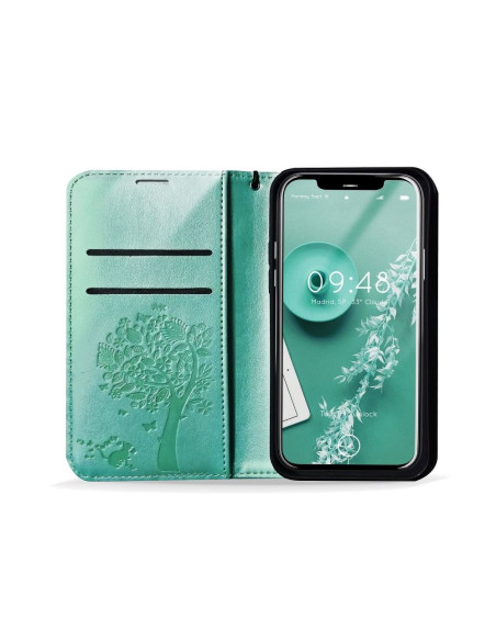Etui MEZZO Book pour XIAOMI Redmi NOTE 10 Pro arbre vert
