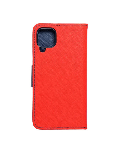 Etui Fancy Book pour SAMSUNG A22 4G rouge/ bleu marine