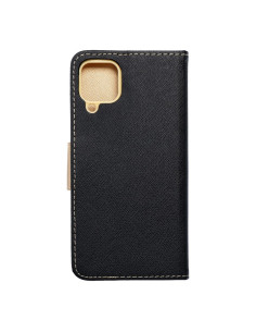 Etui Fancy Book pour SAMSUNG A22 4G noir/or 2