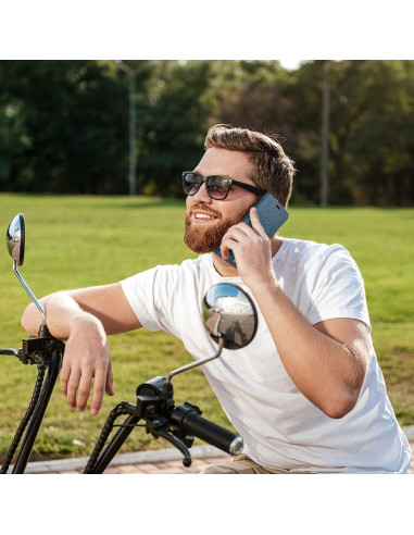 Etui Canvas pour SAMSUNG A22 5G bleu marine