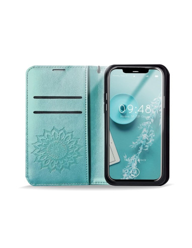 Etui MEZZO Book pour SAMSUNG A22 5G mandala vert