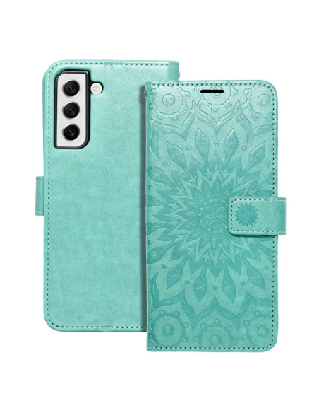 Etui MEZZO Book pour SAMSUNG S21 FE mandala vert