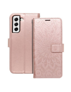 Etui MEZZO Book pour SAMSUNG S21 FE mandala or rose