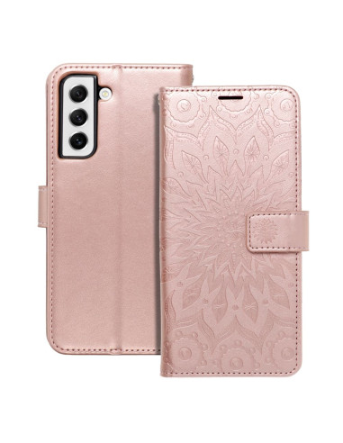 Etui MEZZO Book pour SAMSUNG S21 FE mandala or rose