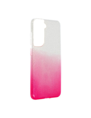 Coque Forcell - SHINING pour SAMSUNG Galaxy S21 FE TRANSPARENT / ROSE
