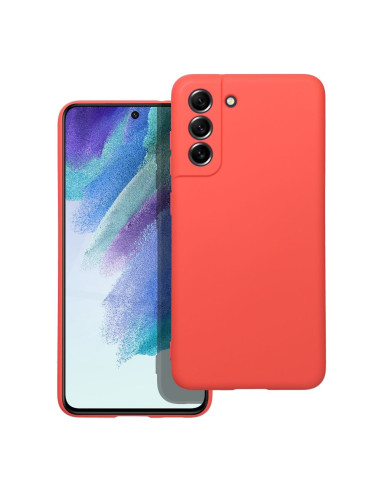 COQUE SILICONE pour SAMSUNG Galaxy S21 FE pêche