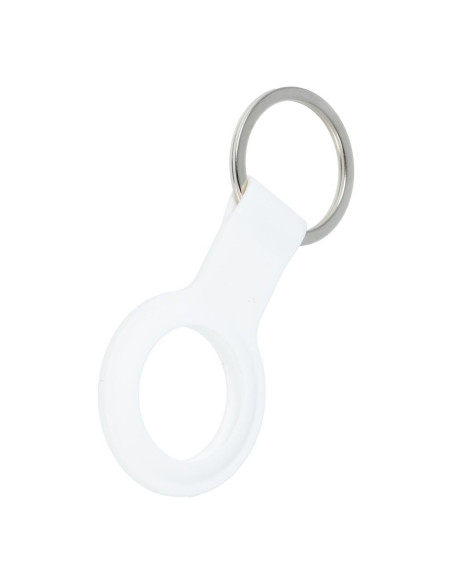 Porte-clés en silicone pour AIRTAG / FORCELL F-TAG blanc