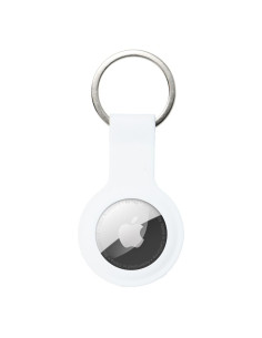 Porte-clés en silicone pour AIRTAG / FORCELL F-TAG blanc 2