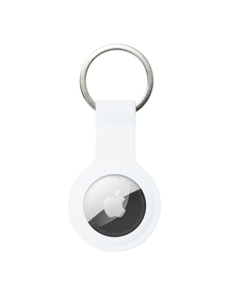 Porte-clés en silicone pour AIRTAG / FORCELL F-TAG blanc