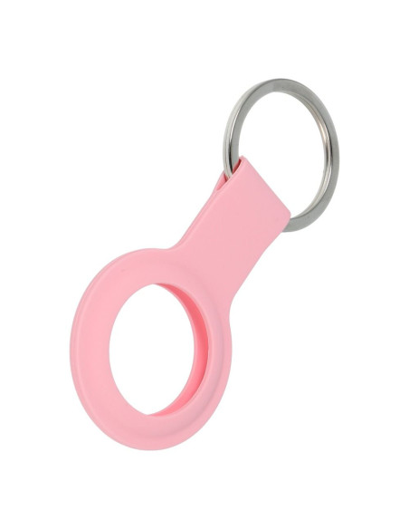 Porte-clés en silicone pour AIRTAG / FORCELL F-TAG rose
