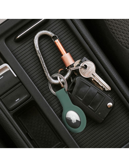 Porte-clés en silicone pour AIRTAG / FORCELL F-TAG vert