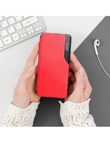 Etui SMART VIEW MAGNET pour SAMSUNG A22 4G rouge