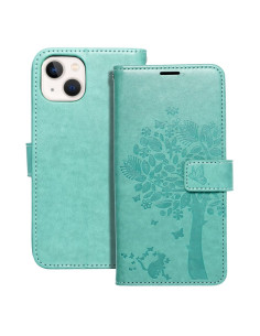 Etui MEZZO Book pour IPHONE 13 arbre vert