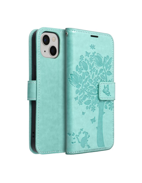 Etui MEZZO Book pour IPHONE 13 arbre vert