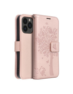Etui MEZZO Book pour IPHONE 13 PRO arbre or rose 2
