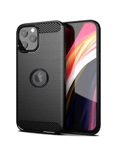 COQUE FORCELL - CARBON pour IPHONE 13 NOIR