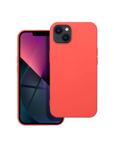 COQUE SILICONE pour IPHONE 13 pêche