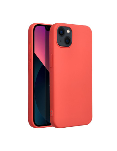 COQUE SILICONE pour IPHONE 13 pêche