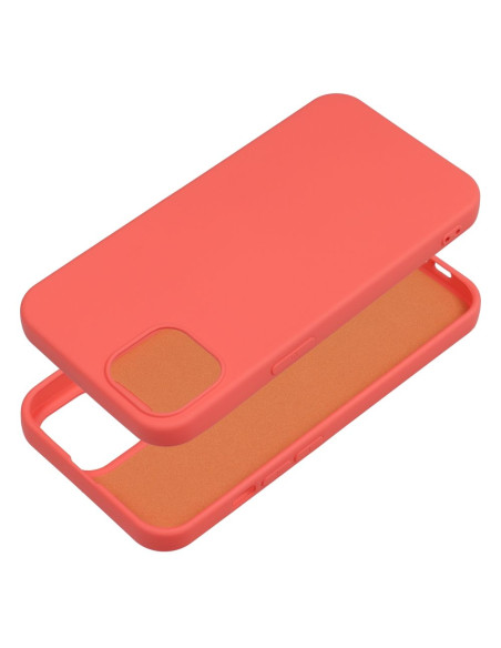 COQUE SILICONE pour IPHONE 13 pêche