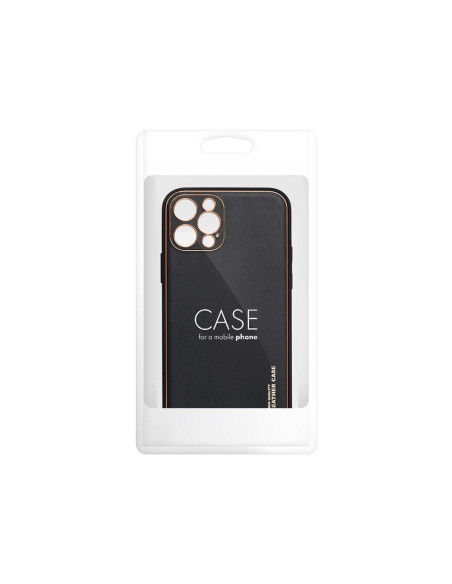 Etui LEATHER Case en cuir pour IPHONE 13 PRO NOIR
